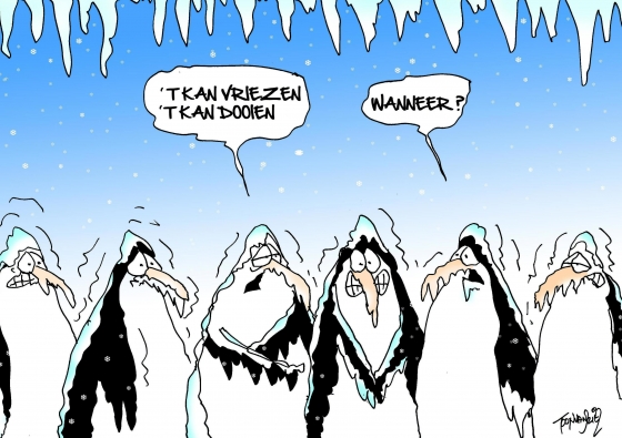 Dagelijkse routine: 't Kan vriezen en 't kan dooien