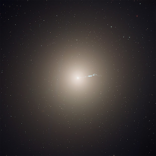 Elliptical Galaxy M87 with Black-Hole-Powered Jet