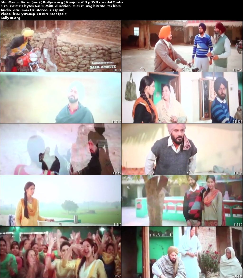 Manje Bistre 2017 Pre-DVDRip 700MB Punjabi Movie x264 Download