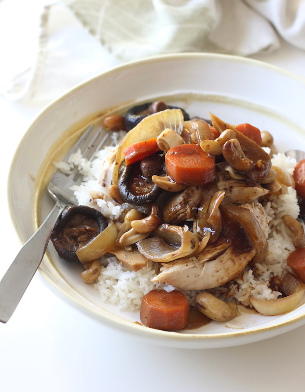 Slow-Cooked Chinese Five Spice Chicken with Cashews & Shiitake ...