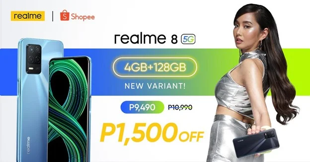 realme 8 5G 4GB + 128GB to launch at P1,500 OFF on July 15