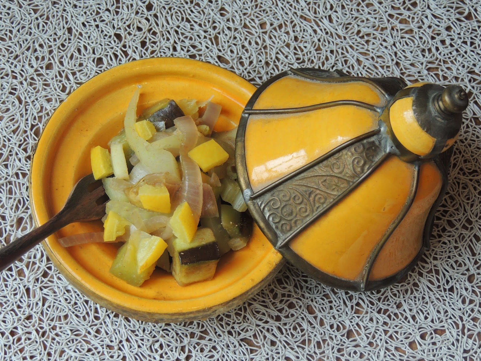 Fenouil et aubergine au citron confit façon tajine