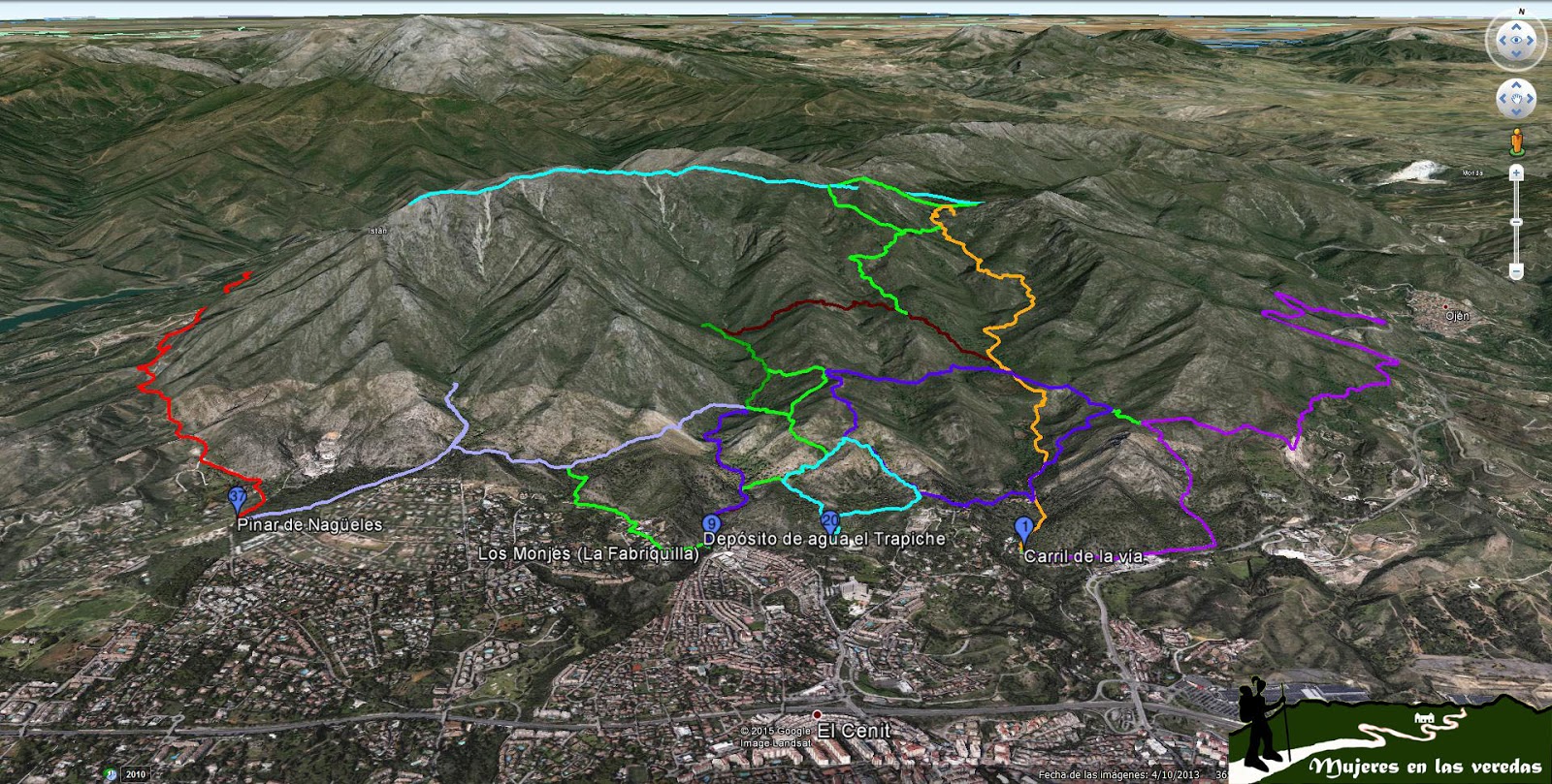 Señalización Cara Sur de Sierra Blanca 2015