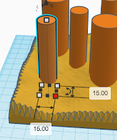 making cylinder in terrain