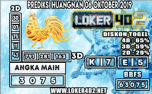 PREDIKSI TOGEL HUANGNAN POOLS LOKER4D2 06 OKTOBER 2019