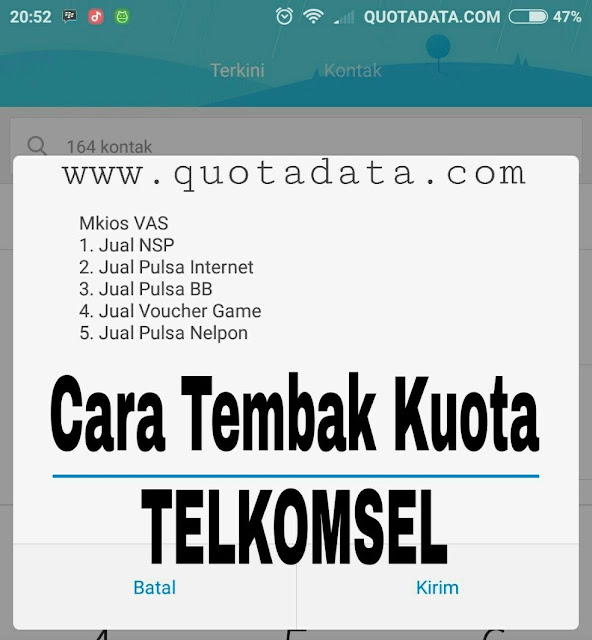  As dan Loop atau Cara Inject Kuota Telkomsel Cara Tembak Paket Internet Telkomsel Terbaru 2018