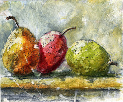 pears rice watercolor paper lever martha paintings batik batic
