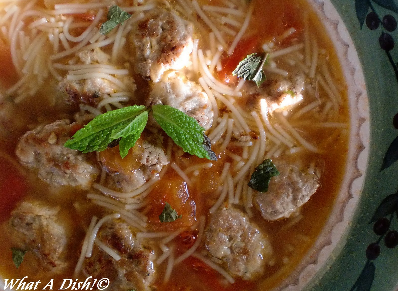 What A Dish! Catalan (Spanish) Meatball Soup