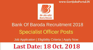 Bank of Baroda Recruitment 2018