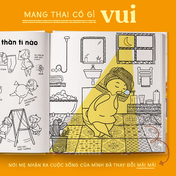 [A116] Trọn vẹn niềm vui của Mẹ Bầu với sách tô màu Mẹ Bầu Zui