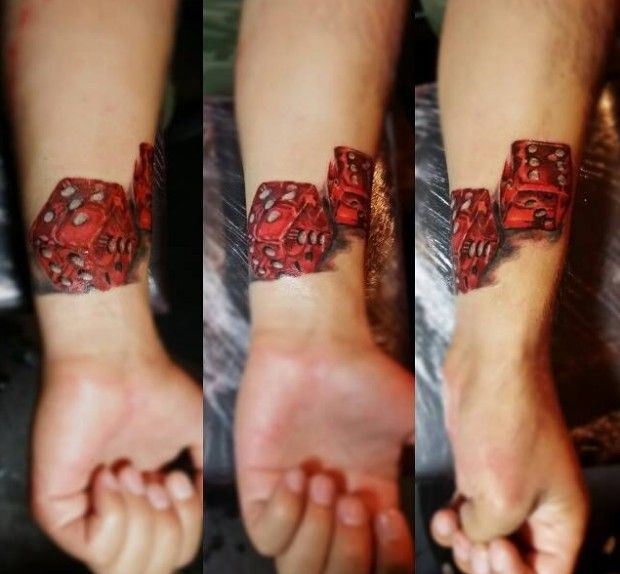 220+ Dice Tattoo Designs with Meanings (2020) Traditional