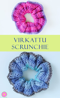 Virkkaa hius-scrunchie hiusdonitsi video-ohje