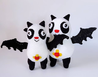 PATRON GRATIS MURCIELAGO PANDA AMIGURUMI 45968