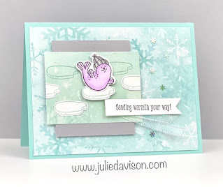 Stampin' Up! Freezin' Fun Cute Critter Card + VIDEO ~ www.juliedavison.com #stampinup