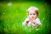 HD BABY WALLPAPERS baby girl sitting grassland other