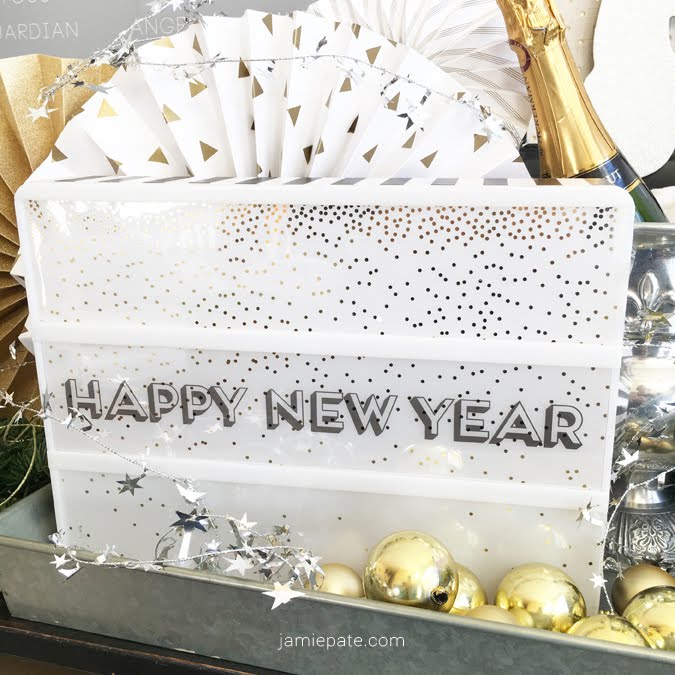 Happy New Year's Lightbox from Michaels for Heidi Swapp styled by Jamie Pate  |  @jamiepate for @heidiswapp