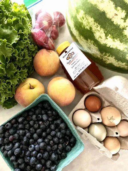 summer produce from Michigan