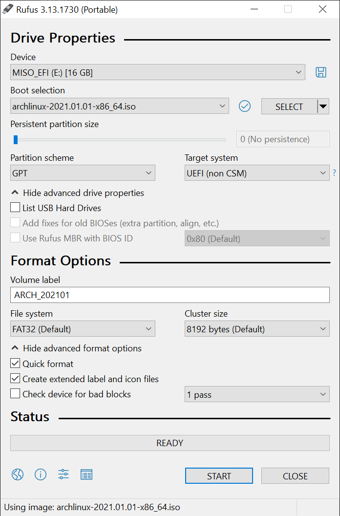Guide using the linux liveCD/USB command line to wipe the beginning of