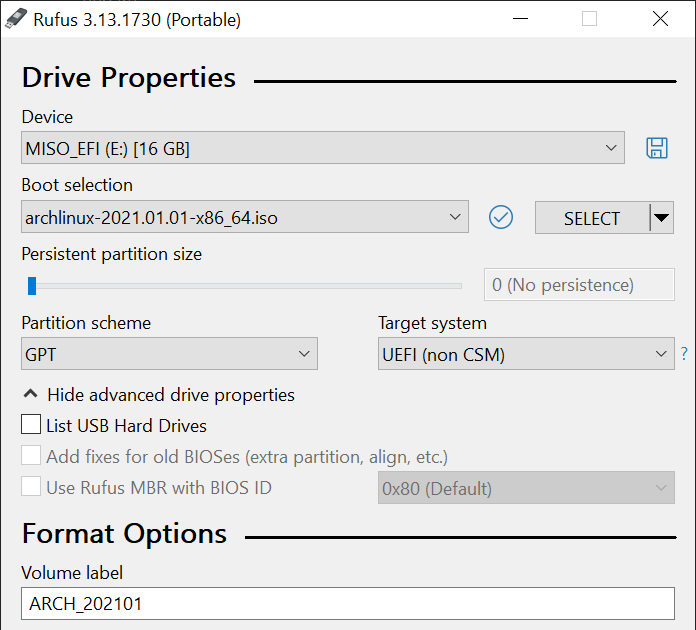 Guide using the linux liveCD/USB command line to wipe the beginning of