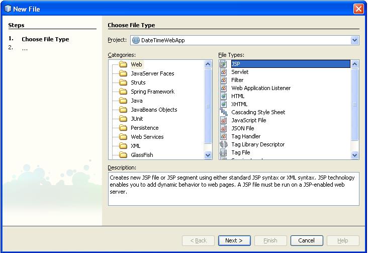 JSP web applications using Netbeans step by step
