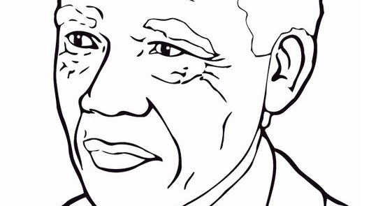 Blog de Linguagens: Nelson Mandela Coloring Page