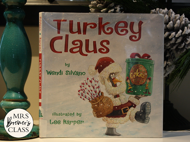 Turkey Claus book activities unit with Common Core aligned literacy activities and a craftivity for Kindergarten and First Grade