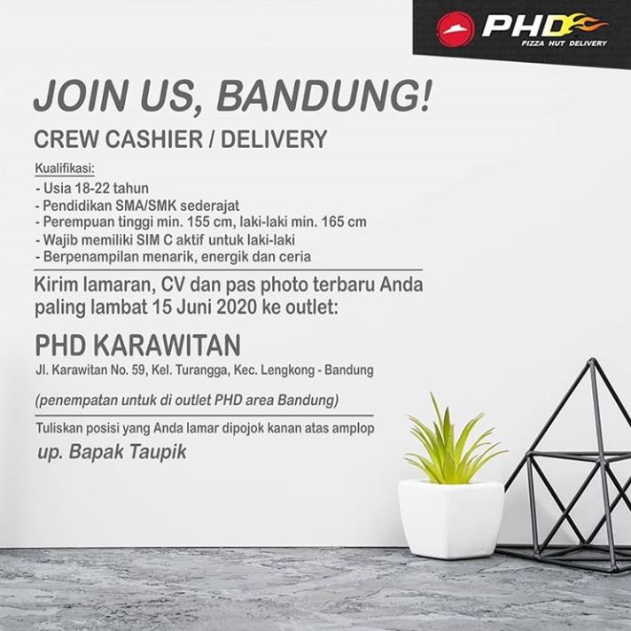 Lowongan Kerja PHD Indonesia Bulan Juni 2020 (Update