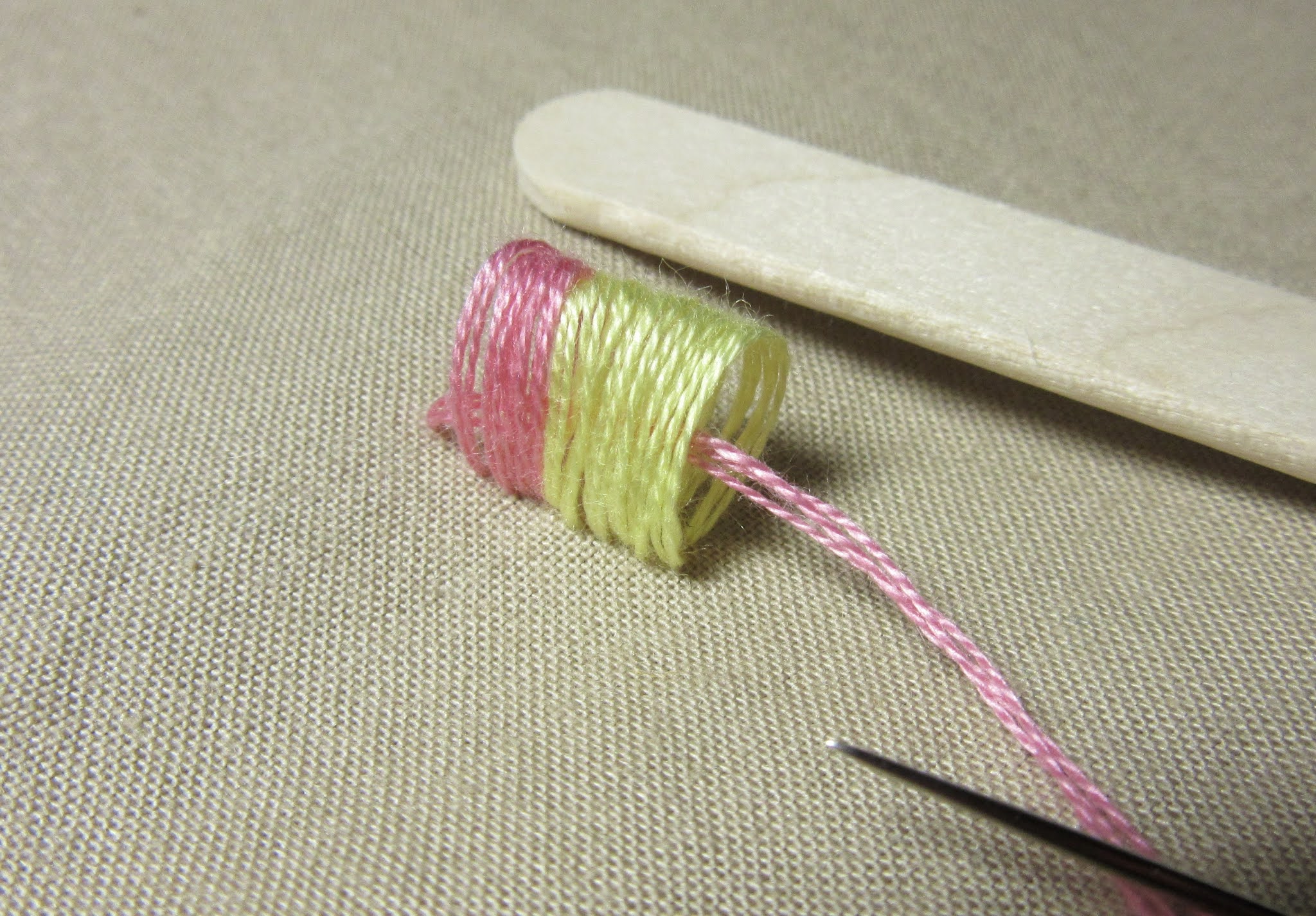 Queenie's Needlework Sunday Stitch School Lesson 151 Bengali Petal