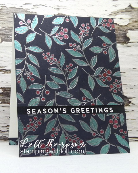 Stamping with Loll: Winterberry Background x 2
