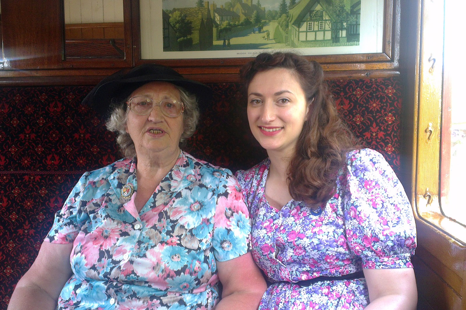 Havenstreet Railway 1940's weekend 2013 Mum and me