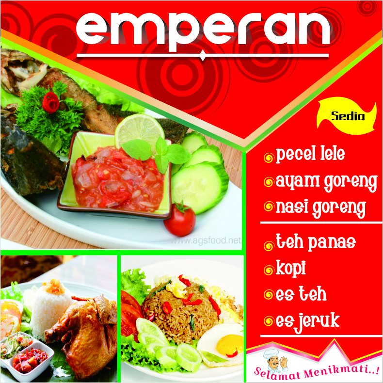 DOWNLOAD DESIGN SPANDUK WARUNG MAKAN EMPERAN CDR Design