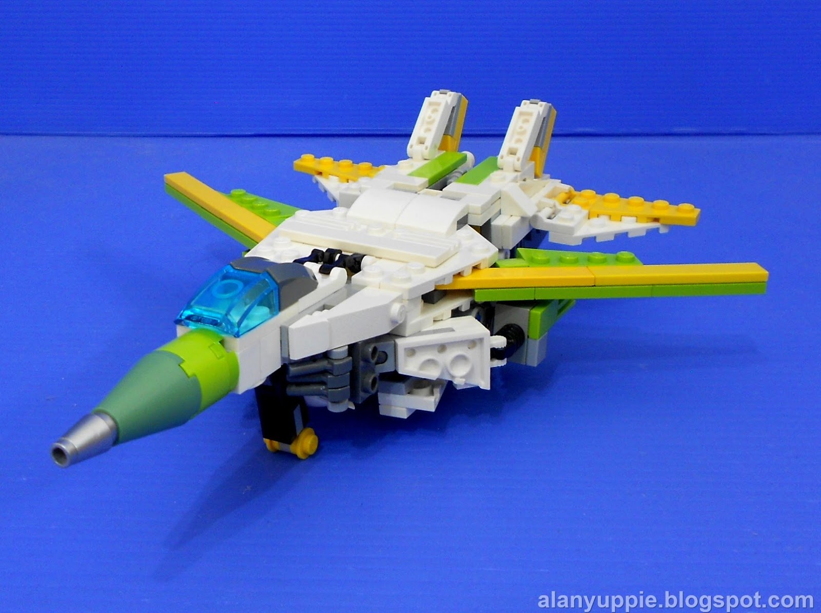 Alanyuppie's Lego Transformers: Lego Leozack From Breastforce Team Part 1  Of 2: Fighter Jet Mode And Robot Transformation