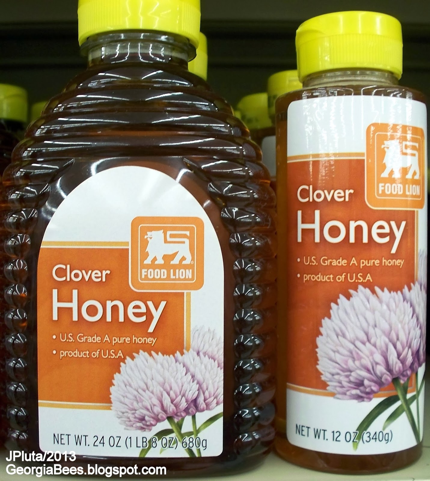 FOOD LION CLOVER HONEY Jars New Design, Food Lion Grocery Store Food