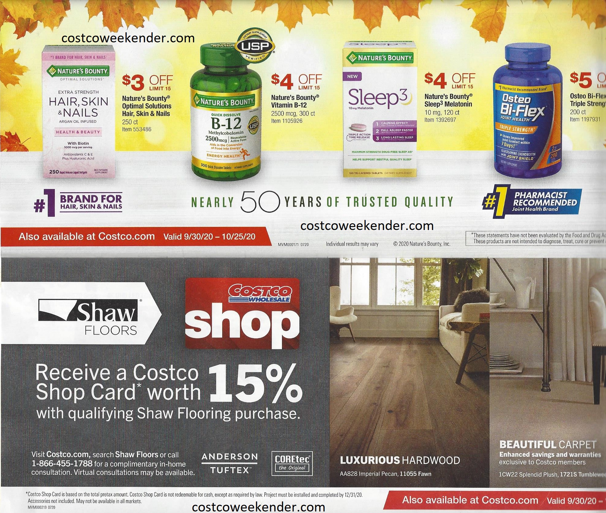 October 2020 Costco Coupon Book Costco Weekender