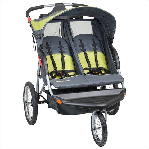 Double Jogging Stroller For Infant Car Seat And Toddler