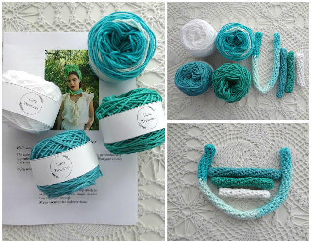 Our First Crochet Tube Necklace Kits!