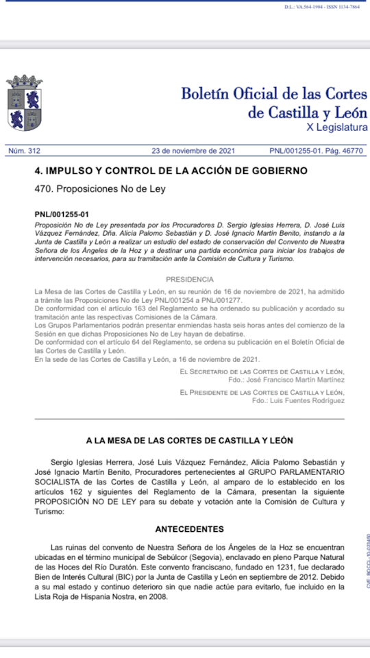 Boletín Oficial de las Cortes de Castilla y León