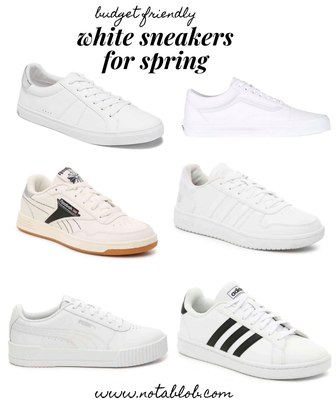 BLOB: White Sneakers for Spring