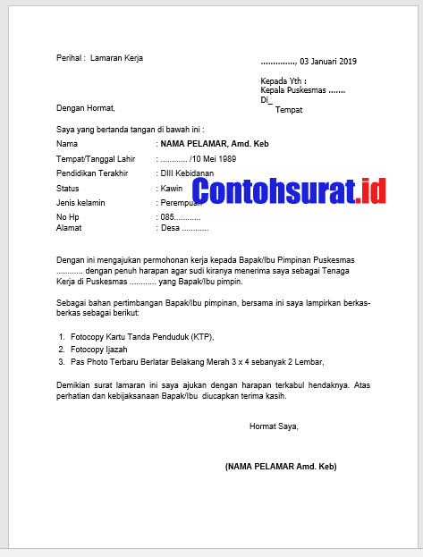 Surat Keterangan Bersedia Tidak Menikah Selama Magang / Contoh Surat