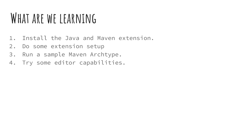 Use the Microsoft Visual Studio Code(VScode) with Java Maven project.