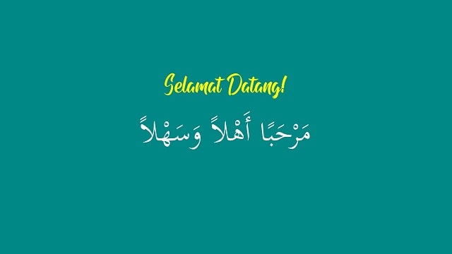 Bahasa Arab Selamat Datang Marhaban Ahlan Wa Sahlan
