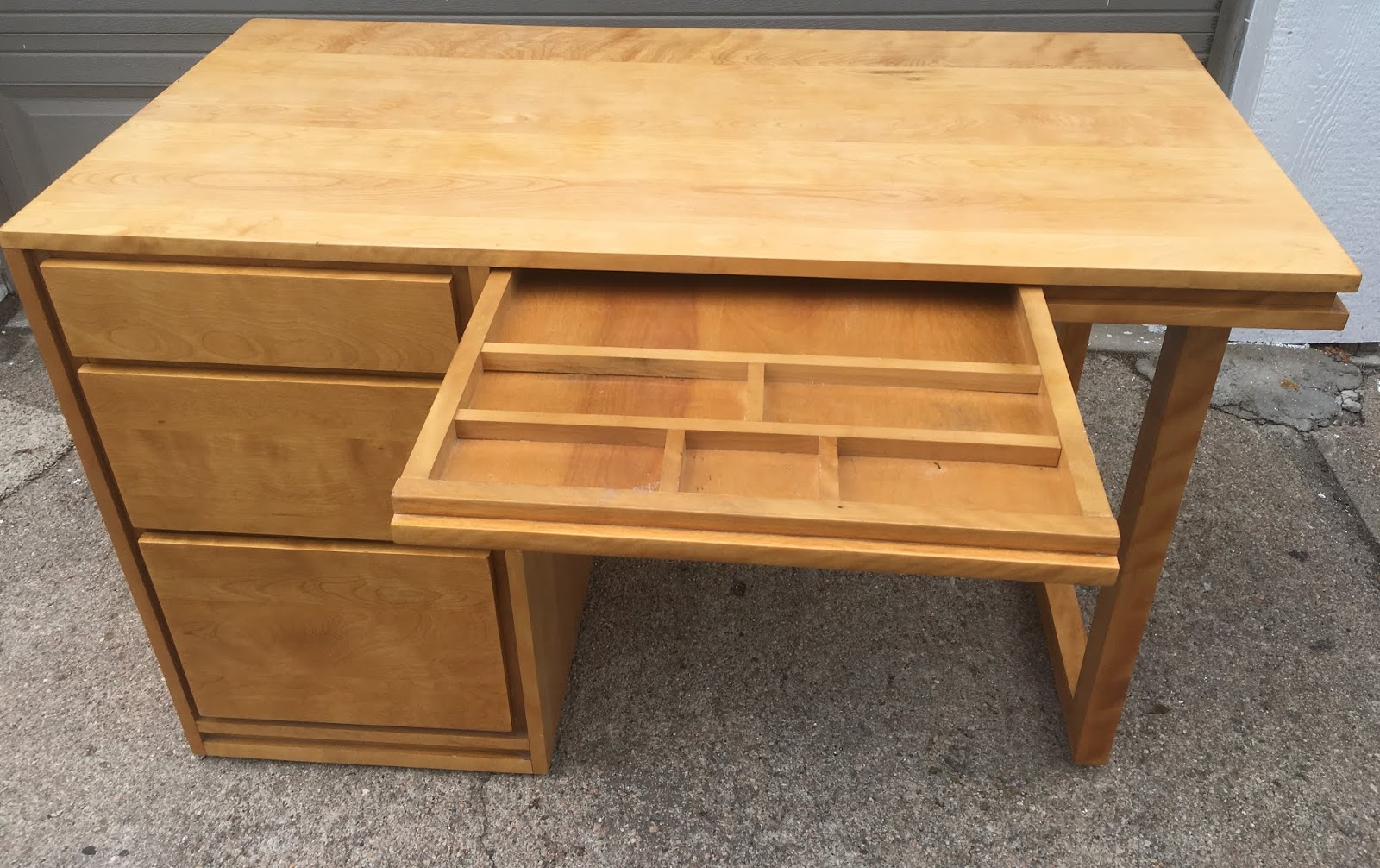 Circa Modern Russel Wright Solid Wood Desk By Conant Ball Sold