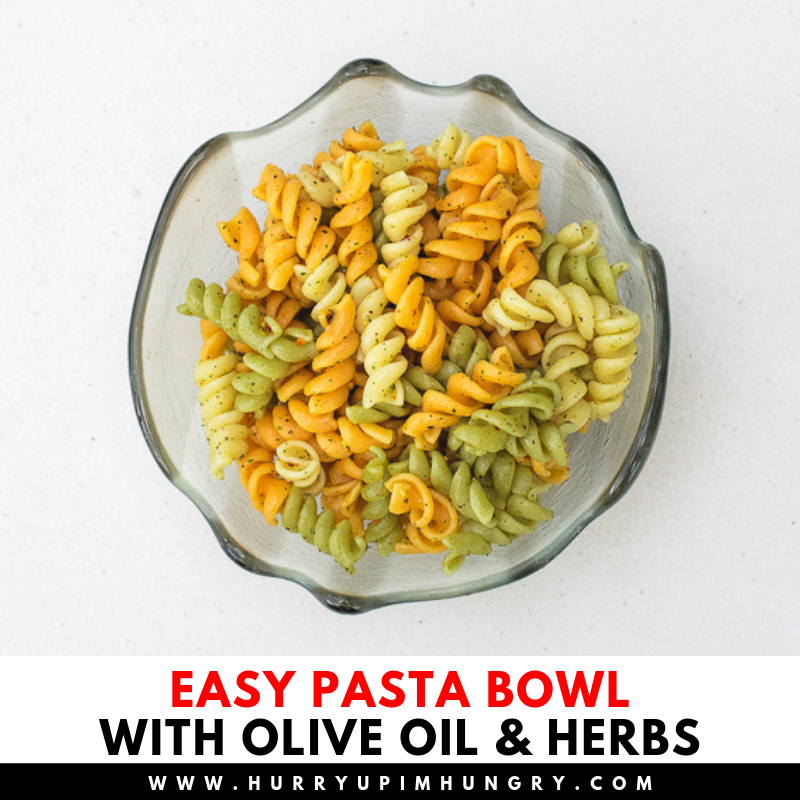 Rotini pasta recipes that are easy - uses olive oil and herbs