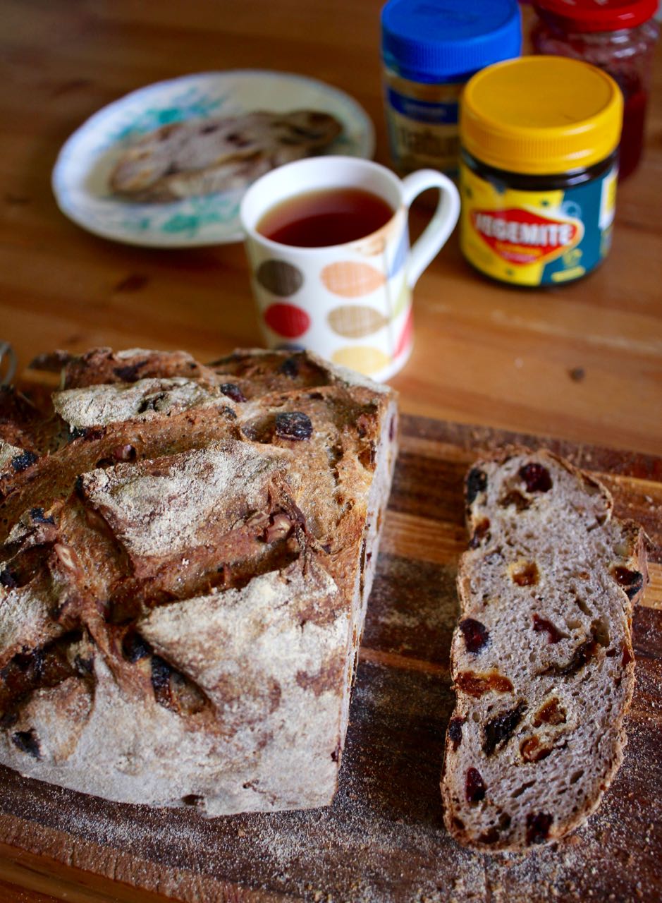 Green Gourmet Giraffe Sourdough fruit bread with poppy seeds