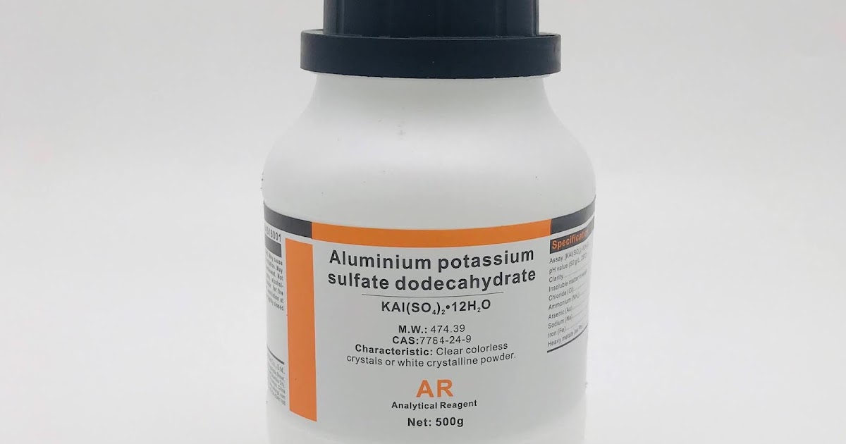 Aluminum Potassium Sulfate dodecahydrate (Xilong)