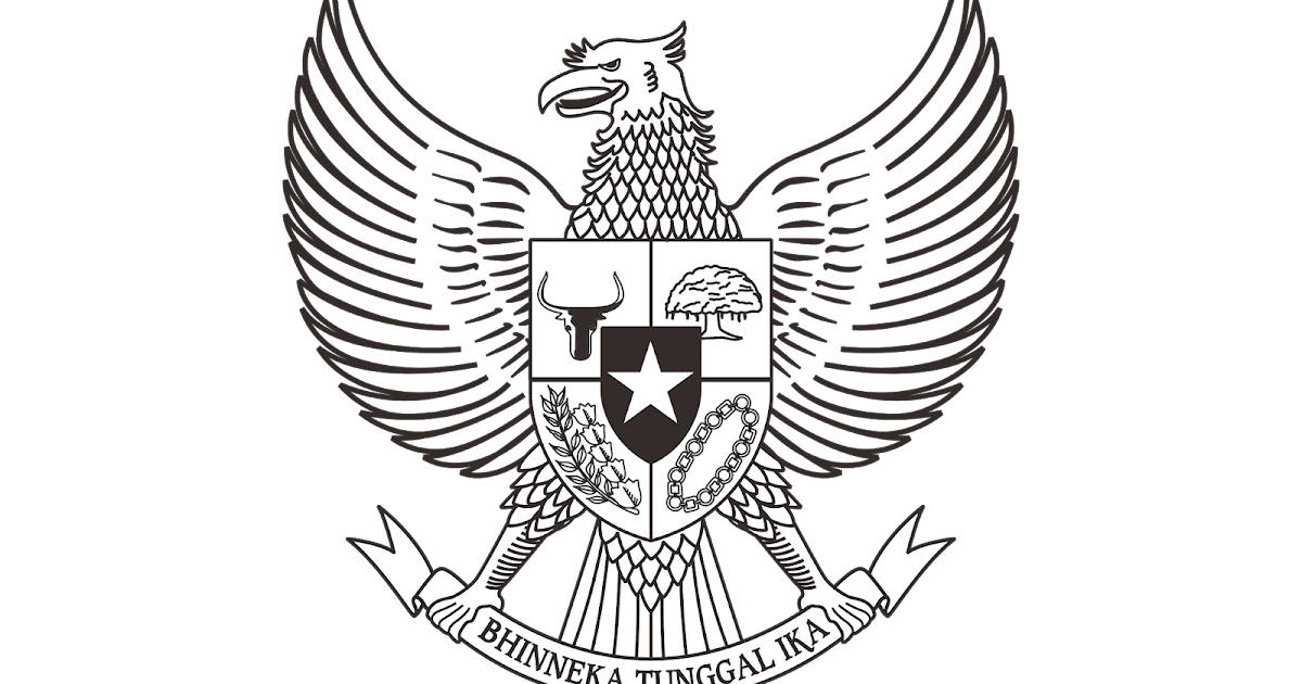 Logo Pancasila Hitam Putih Vector Cdr Png Hd Biologizone