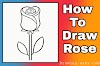 how to draw a beautiful rose flower step by step for kids
