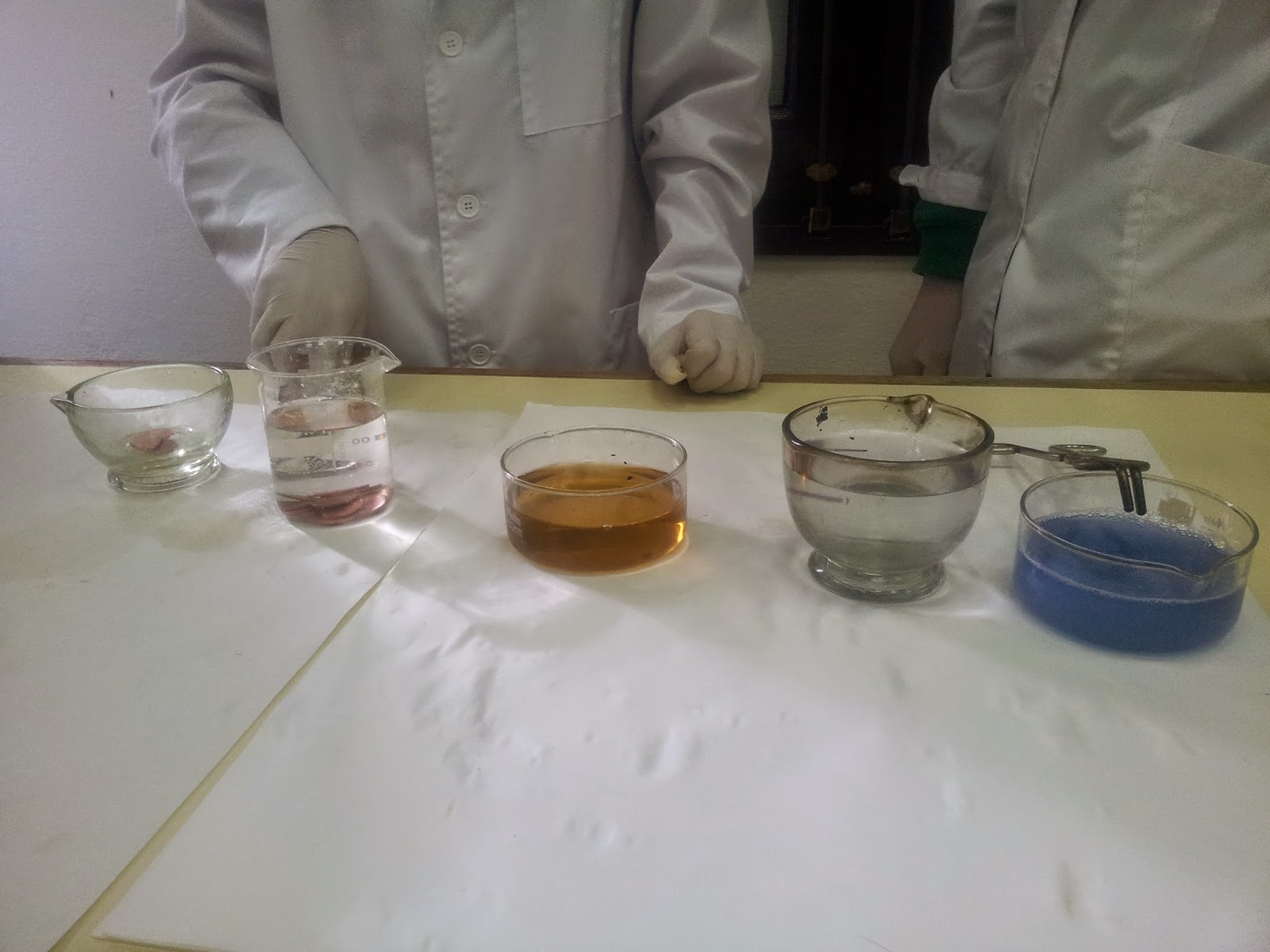 Laboratory Techniques TURNING COPPER INTO SILVER AND GOLD PICTURES AND VIDEO