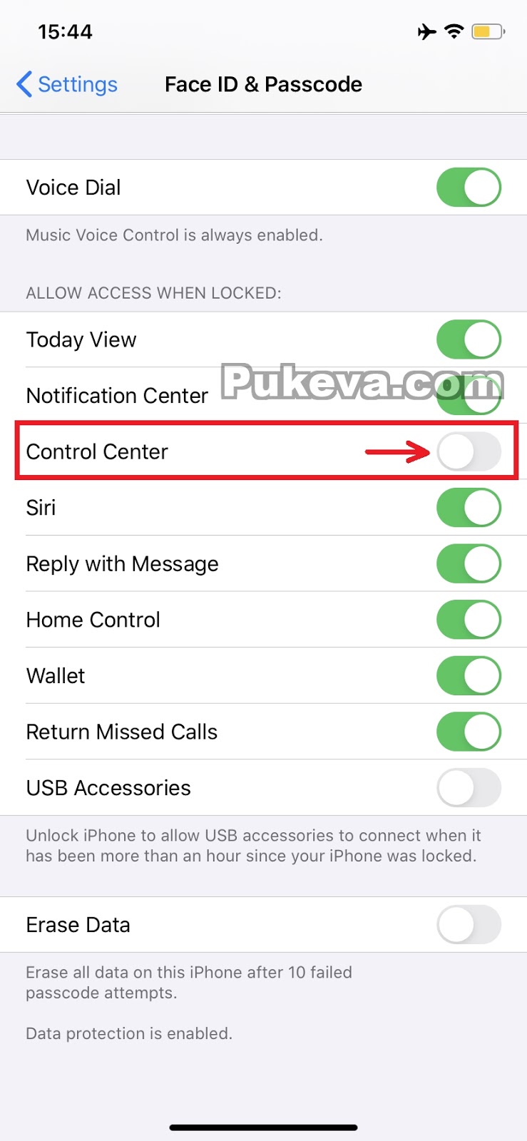 Cara Menonaktifkan Control Center di Lock Screen iPhone PUKEVA