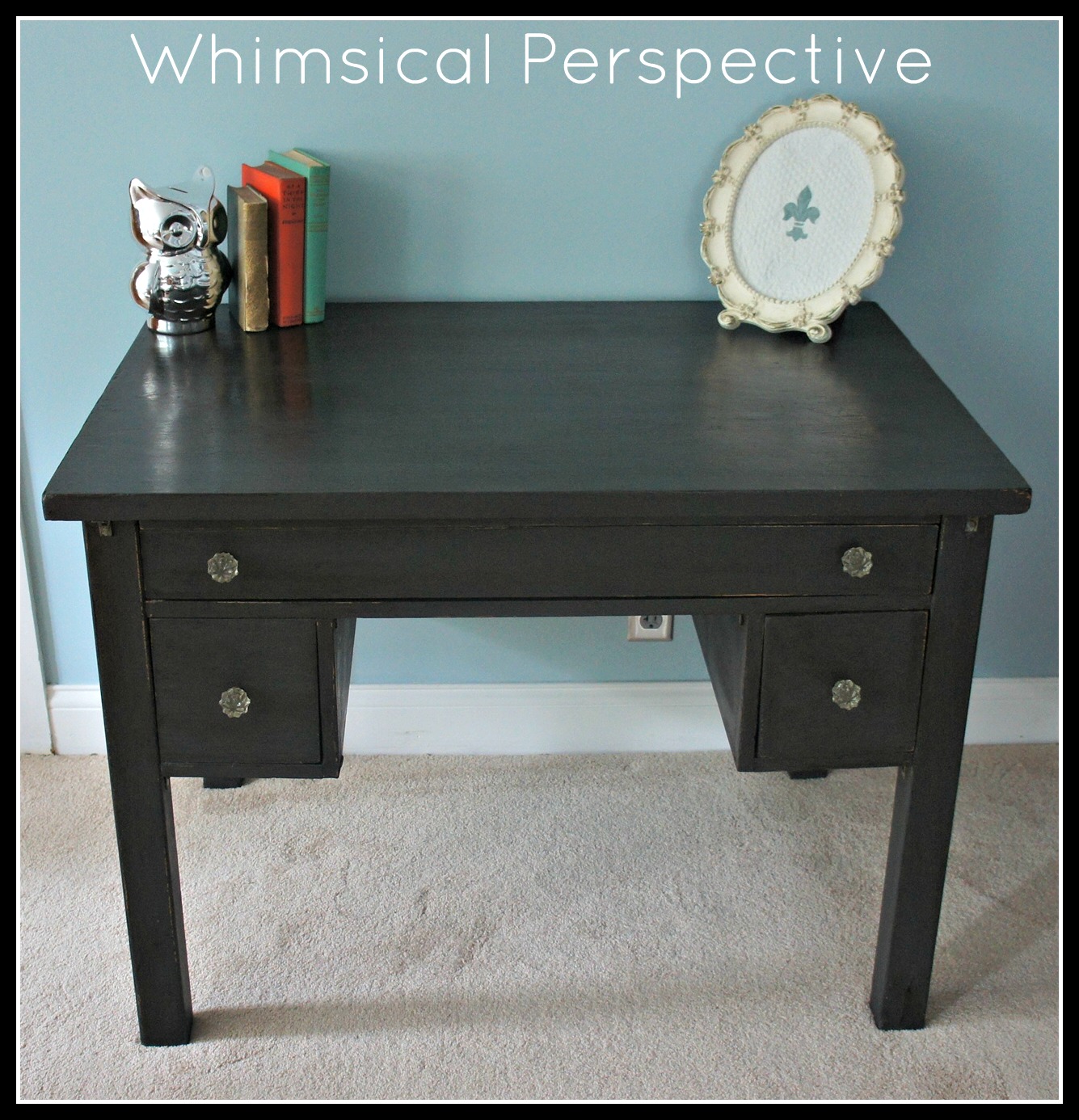 Whimsical Perspective Meet Graphite My Annie Sloan Chalk Paint Graphite With Dark Wax